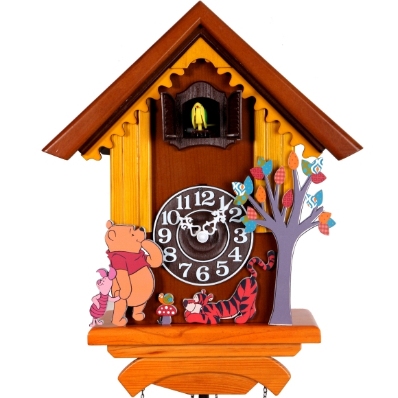 disney/迪士尼正品经典卡通实木手工布谷鸟钟c4013