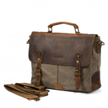 魔术传奇MagoMaga 商务复古疯马牛皮商务包男包大包MSFB004