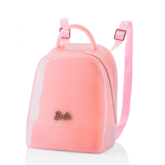 芭比公主系列 少女风糖果色果冻双肩背包