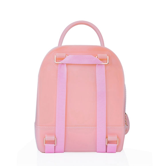 芭比公主系列 少女风糖果色果冻双肩背包